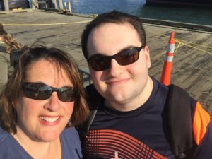 Starting my trip to block Island with my Mother on the ferry