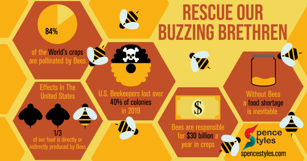 Save The Bees Infographic Satisfy Your Style